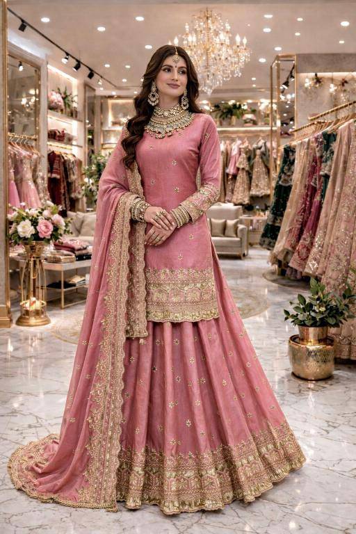 NEW Launching Designer SSC 708 Fandy Pink Bridal lehenga wholesale market in Kolkata